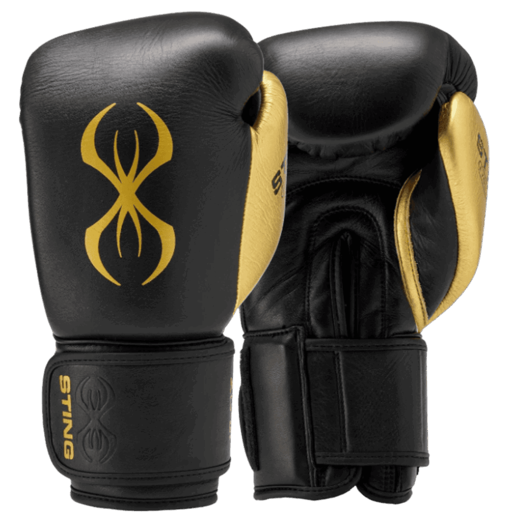 EVOLUTION BOXING GLOVES NEW BLK GOLD