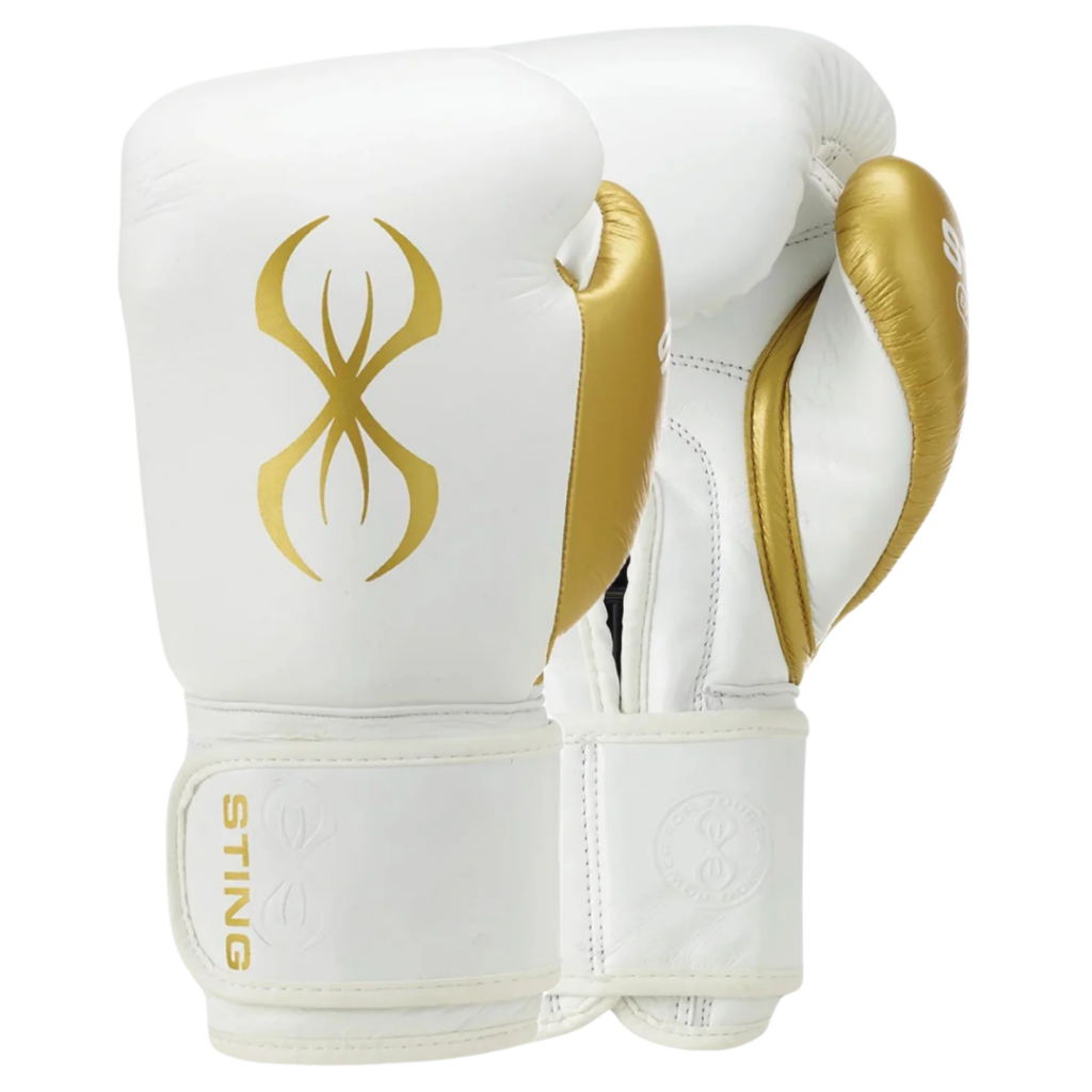 EVOLUTION BOXING GLOVES NEW WHITE GOLD